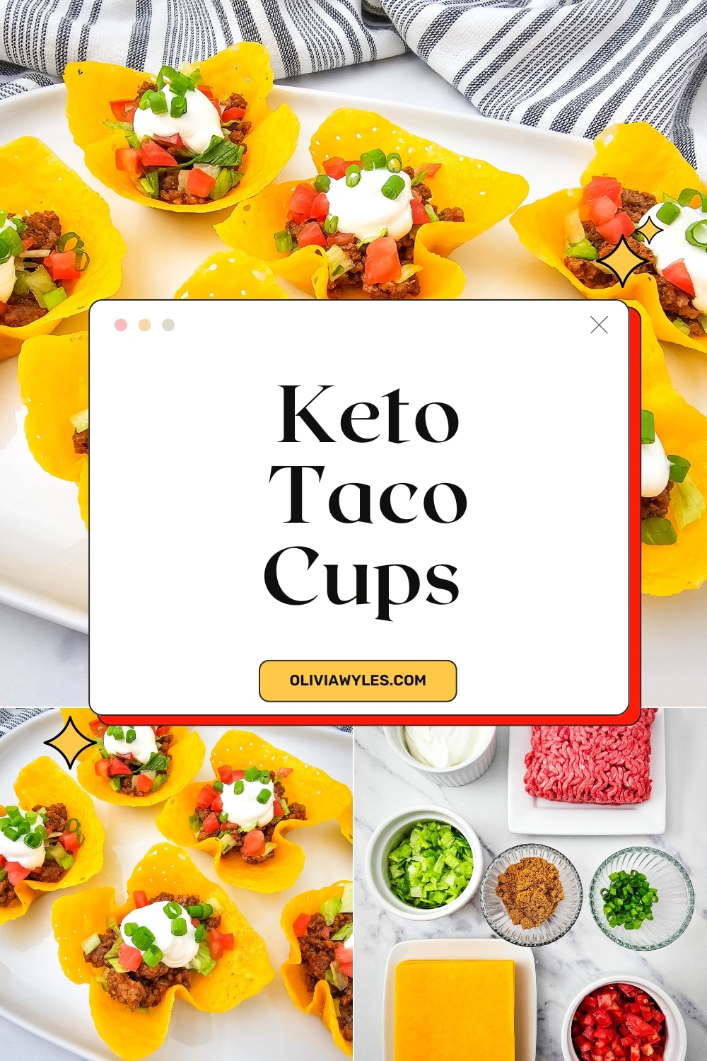 Keto Taco Cups Pin
