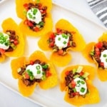 Keto Taco Cups closeup
