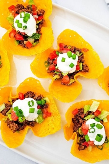 Keto Taco Cups closeup