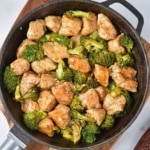 One Pan Chicken Broccoli Stir Fry close up